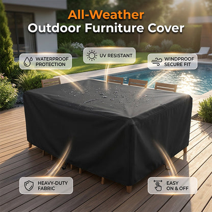 🎉 LIMITED TIME 50% OFF! 🏠 All-Weather Outdoor Furniture Cover – Heavy-Duty 210D Oxford Fabric, Waterproof & UV-Resistant Shield ✨