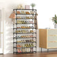 🎉 LIMITED TIME 50% OFF! 👟 10-Tier Vertical Shoe Rack Organizer – Space-Saving Design, Large Capacity & Bonus Side Hooks 🏠