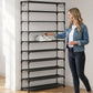 🎉 LIMITED TIME 50% OFF! 👟 10-Tier Vertical Shoe Rack Organizer – Space-Saving Design, Large Capacity & Bonus Side Hooks 🏠