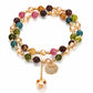 🎉 LIMITED TIME 50% OFF! 💎 Elegant Tourmaline Bracelet – Double-Wrap Design with Crystal Accents & Lock Charm ✨