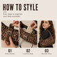 🐆 LIMITED TIME 50% OFF! 🤎 Retro Leopard Print Shoulder Bag for Women – Vintage Style Crossbody Handbag with Rivet Accents ✨