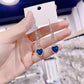 ⏳ LIMITED TIME 50% OFF! ⏰ Exquisite Blue Heart Synthetic Gemstone Threader Earrings – Dazzling Sapphire Look, Hypoallergenic & Timeless 💙