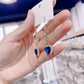 ⏳ LIMITED TIME 50% OFF! ⏰ Exquisite Blue Heart Synthetic Gemstone Threader Earrings – Dazzling Sapphire Look, Hypoallergenic & Timeless 💙