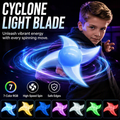 🎉 LIMITED TIME 50% OFF! ⚡ Glowing Cosplay Prop Whirlwind Spiral Rotating Shuriken – Multi-Color LED, Sound Effects & High-Speed Spin ✨