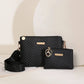 🎉 LIMITED TIME 50% OFF! 👛 Women Wave Embossed Crossbody Bag Set – Wide Strap Commuter Shoulder Bag with Matching Coin Pouch ✨