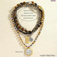🎉 LIMITED TIME 50% OFF! 📿 Retro Multi-Layer Beaded Necklace – Stacked Look, Earth Tones & Metallic Accents – Adjustable Lobster Clasp ✨