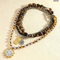 🎉 LIMITED TIME 50% OFF! 📿 Retro Multi-Layer Beaded Necklace – Stacked Look, Earth Tones & Metallic Accents – Adjustable Lobster Clasp ✨