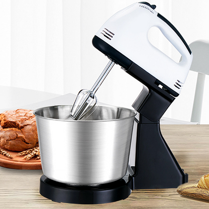 🎉 LIMITED TIME 50% OFF! 🎂 2-in-1 Stand & Hand Electric Mixer – 7-Speed Control, 2L Bowl, Beaters & Dough Hooks – UK Plug ✨