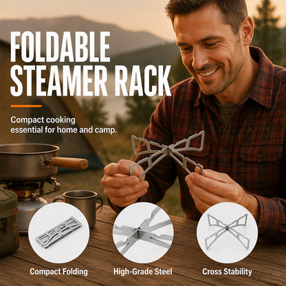 🎉 LIMITED TIME 50% OFF! 🏕️ Ultralight Outdoor Alcohol Stove Stand – Foldable Steamer Rack Design, Stable Support & Only 31g ✨