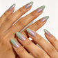 📢 LIMITED TIME 50% OFF! ⏰ Glitter Aurora Cat Eye Gel Polish – Mint-Toned Aurora Shimmer, Jelly-Clear Nude Base & Lasting Gloss Finish 💅✨