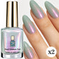 📢 LIMITED TIME 50% OFF! ⏰ Glitter Aurora Cat Eye Gel Polish – Mint-Toned Aurora Shimmer, Jelly-Clear Nude Base & Lasting Gloss Finish 💅✨