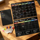 🎉 LIMITED TIME 50% OFF! 🧲 Magnetic Fridge Calendar Planner Set with Markers – Monthly & Weekly Layout, Stain-Resistant & Zero-Slip Backing ✨