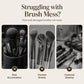 🎉 LIMITED TIME 50% OFF! 💄 Elegant Dustproof Makeup Brush Organizer – Press-Lift Storage, Multiple Compartments & Protective Cover ✨