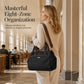 🎉 LIMITED TIME 50% OFF! 👜 Casual Canvas Tote Bag with Pleated Side Pockets for Women – Minimalist Design, 8-Zone Organization & Multi-Way Styling ✨