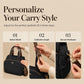 🎉 LIMITED TIME 50% OFF! 👜 Casual Canvas Tote Bag with Pleated Side Pockets for Women – Minimalist Design, 8-Zone Organization & Multi-Way Styling ✨