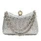 🎉 LIMITED TIME 50% OFF! 💎 Elegant Pearl Clasp Evening Clutch Bag – Rhinestone Embellished, 3-in-1 Wear & Dumpling Silhouette ✨