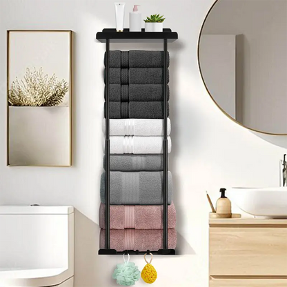 🛁 LIMITED TIME 50% OFF! 🧺 Retractable Bathroom Towel Rack – 38-75cm Adjustable, Stainless Steel, Double Towel Rail – Drill-Free Wall Mount ✨