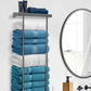 🛁 LIMITED TIME 50% OFF! 🧺 Retractable Bathroom Towel Rack – 38-75cm Adjustable, Stainless Steel, Double Towel Rail – Drill-Free Wall Mount ✨