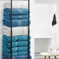 🛁 LIMITED TIME 50% OFF! 🧺 Retractable Bathroom Towel Rack – 38-75cm Adjustable, Stainless Steel, Double Towel Rail – Drill-Free Wall Mount ✨