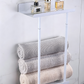 🛁 LIMITED TIME 50% OFF! 🧺 Retractable Bathroom Towel Rack – 38-75cm Adjustable, Stainless Steel, Double Towel Rail – Drill-Free Wall Mount ✨