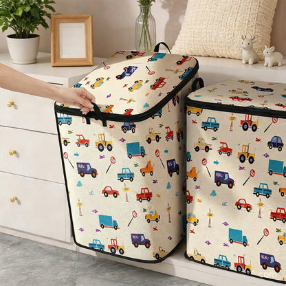 🔥 LIMITED TIME 50% OFF! 🎉 Large Foldable Canvas Storage Organizer – Durable Canvas, Zippered Lid & Reinforced Handles ✨