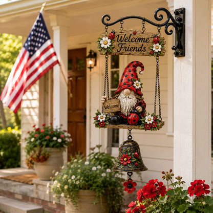 🎉 2026 SALE 50% OFF! 🔔 Gnome Welcome Doorbell – Over 23,000 Sold! Wind Chime Doorbell, Melodic Bell & Weatherproof Zinc Alloy – Charming Garden Greeter 🏡✨