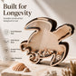 🐢 LIMITED TIME 50% OFF! Creative Wood Sea Turtle Shell Organizer – Laser-Cut Schima Superba, Acrylic Panel & Coastal Aesthetic ✨