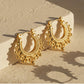 🎉 LIMITED TIME 50% OFF! 💫 Vintage Stainless Steel Bohemian Hoop Earrings – Delicate Beaded Design, Lightweight & Polished Finish ✨