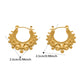 🎉 LIMITED TIME 50% OFF! 💫 Vintage Stainless Steel Bohemian Hoop Earrings – Delicate Beaded Design, Lightweight & Polished Finish ✨