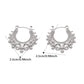 🎉 LIMITED TIME 50% OFF! 💫 Vintage Stainless Steel Bohemian Hoop Earrings – Delicate Beaded Design, Lightweight & Polished Finish ✨