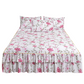 🌸 LIMITED TIME 50% OFF! 3-Piece Floral Ruffled Bed Skirt – Decorative Bedroom Bedding Set with Pillowcases ✨