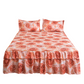 🌸 LIMITED TIME 50% OFF! 3-Piece Floral Ruffled Bed Skirt – Decorative Bedroom Bedding Set with Pillowcases ✨
