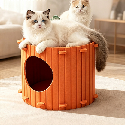🐱 LIMITED TIME 50% OFF! A Cute Carrot in Your Living Room – Plush Cat Cave Bed That Looks as Good as It Feels. Free UK Delivery 🇬🇧