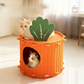 🐱 LIMITED TIME 50% OFF! A Cute Carrot in Your Living Room – Plush Cat Cave Bed That Looks as Good as It Feels. Free UK Delivery 🇬🇧