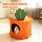 🐱 LIMITED TIME 50% OFF! A Cute Carrot in Your Living Room – Plush Cat Cave Bed That Looks as Good as It Feels. Free UK Delivery 🇬🇧