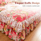 🌸 50% OFF! ✨ 3-Piece Floral Ruffled Bed Skirt Set – Elegant Ruffle Design, Fade-Resistant Reactive Dyeing & Pilling-Resistant Cotton Blend – Conceals Storage with Designer Charm 🛏️