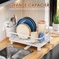 🎉 LIMITED TIME 50% OFF! 🍽️ 360° Rotating Spout Kitchen Dish Rack – Large Capacity, Sturdy Iron Frame & Multi-Zone Storage ✨