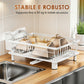 🎉 LIMITED TIME 50% OFF! 🍽️ 360° Rotating Spout Kitchen Dish Rack – Large Capacity, Sturdy Iron Frame & Multi-Zone Storage ✨