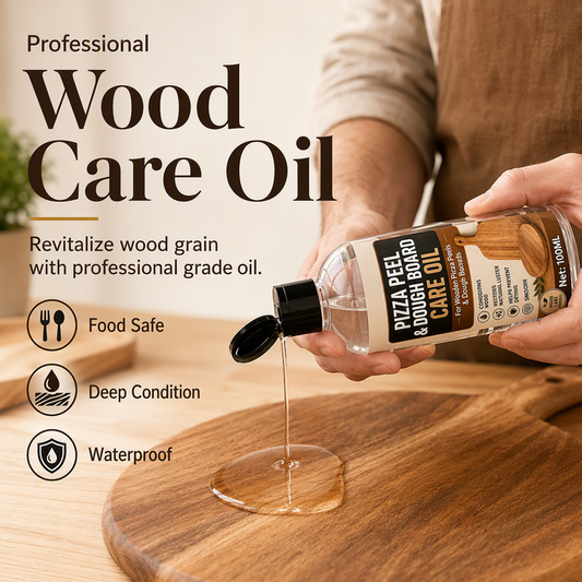 🎉 LIMITED TIME 50% OFF! 🪵 Wooden Baking Tool Care Oil – Nourishes & Protects Cutting Boards, Pizza Peels & More – 100ml ✨
