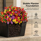 📢📢40% OFF !! ⏰Outdoor Solar Garden Light with Planter Base