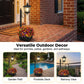 📢📢40% OFF !! ⏰Outdoor Solar Garden Light with Planter Base