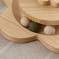 🎉 LIMITED TIME 50% OFF! 🐱 Multifunctional Cat Activity Center with Scratcher and Toys – Sisal Post, Ball Track & Interactive Feather Toy ✨