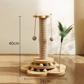 🎉 LIMITED TIME 50% OFF! 🐱 Multifunctional Cat Activity Center with Scratcher and Toys – Sisal Post, Ball Track & Interactive Feather Toy ✨