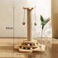 🎉 LIMITED TIME 50% OFF! 🐱 Multifunctional Cat Activity Center with Scratcher and Toys – Sisal Post, Ball Track & Interactive Feather Toy ✨