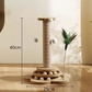 🎉 LIMITED TIME 50% OFF! 🐱 Multifunctional Cat Activity Center with Scratcher and Toys – Sisal Post, Ball Track & Interactive Feather Toy ✨