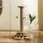 🎉 LIMITED TIME 50% OFF! 🐱 Multifunctional Cat Activity Center with Scratcher and Toys – Sisal Post, Ball Track & Interactive Feather Toy ✨