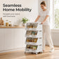 🛒 50% OFF! ✨ Multi-Tier Foldable Storage Organizer with Wheels – 360° Locking Wheels, Precision-Engineered PP Construction & Space-Saving Collapsible Design – Organize Every Room Effortlessly 📦