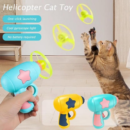🪁 50% OFF! ✨ LED Flying Disc Launcher Gun Toy – One-Click Launch, Battery-Free Mechanical Design & Durable ABS – Active Play for Kids & Cats, Perfect for Family Bonding 🐈