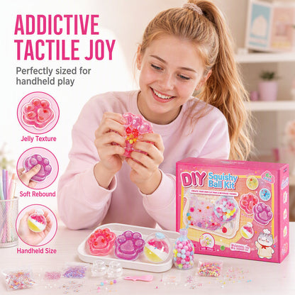🔥 LIMITED TIME 50% OFF! DIY Fried Ice Squishy Toy Kit with Cat Claw Design for Kids – Creative Sensory Fun & Stress Relief ✨