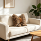 🎉 LIMITED TIME 50% OFF! 🐆 Leopard Print Bowknot Throw Pillow – Faux Rabbit Fur, Ergonomic Lumbar Support & High Rebound PP Cotton ✨